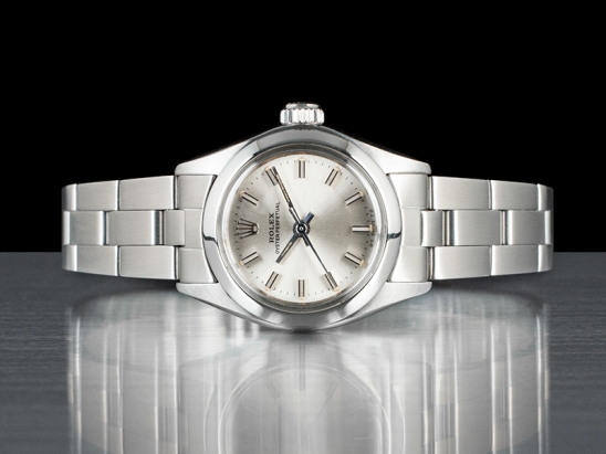 Rolex Oyster Perpetual Lady 24 Argento Oyster Silver Lining 6718